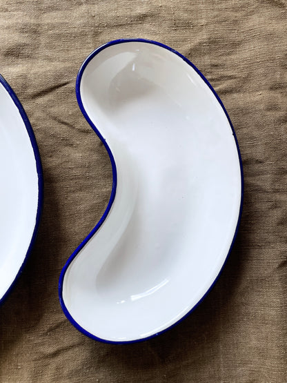 Czechoslovakia military enamel medical tray 3pc - A