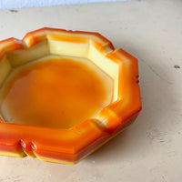 Marble glass ash tray