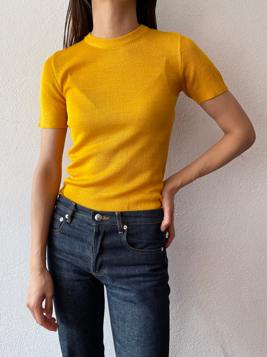 80's vitamin yellow acryl