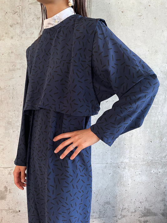 80's west germany silk dress