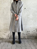 50-60's France cotton chambray dress/coat