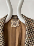 Circa 80s-90s HERMES tailored jacket hunting horn buttons