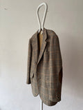 Circa 80s-90s HERMES tailored jacket hunting horn buttons