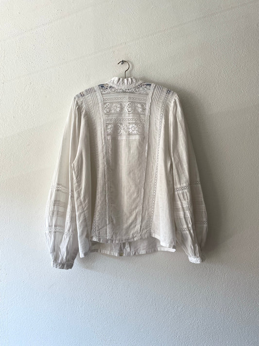 Cotton lace blouse