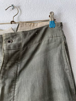 1920s-30s French work cotton pique trouser.