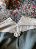 1920s-30s French work cotton pique trouser.