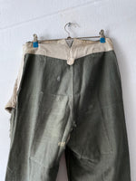 1920s-30s French work cotton pique trouser.