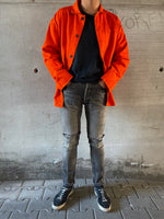 deep orange work jkt from the 1980's east germany.