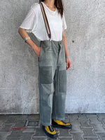 1920s-30s French work cotton pique trouser.