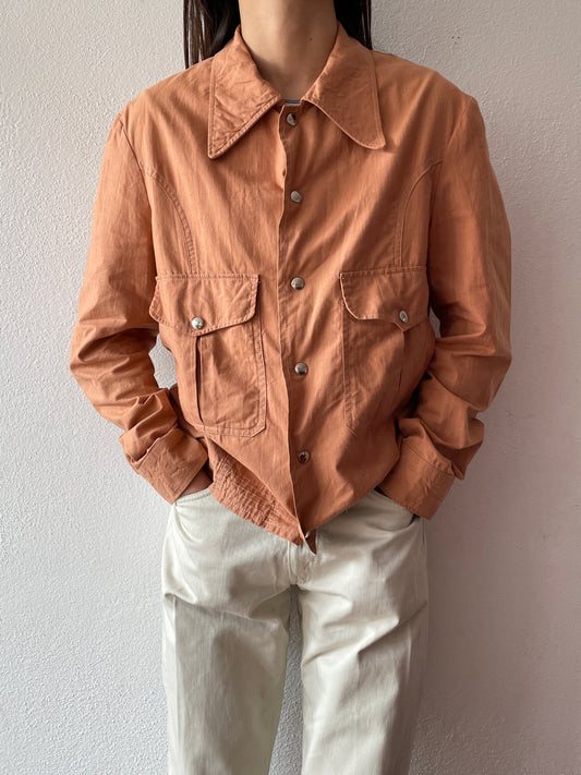 70's Italy work salmon pink jkt