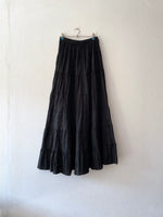 black tiered skirt