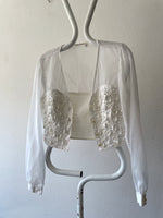 bead embroidery sheer top