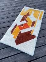 60s-70s mid century modern pile rug or tapestry