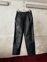 80s lamb leather 2tuck trouser