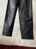 80s lamb leather 2tuck trouser