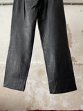 80s lamb leather 2tuck trouser