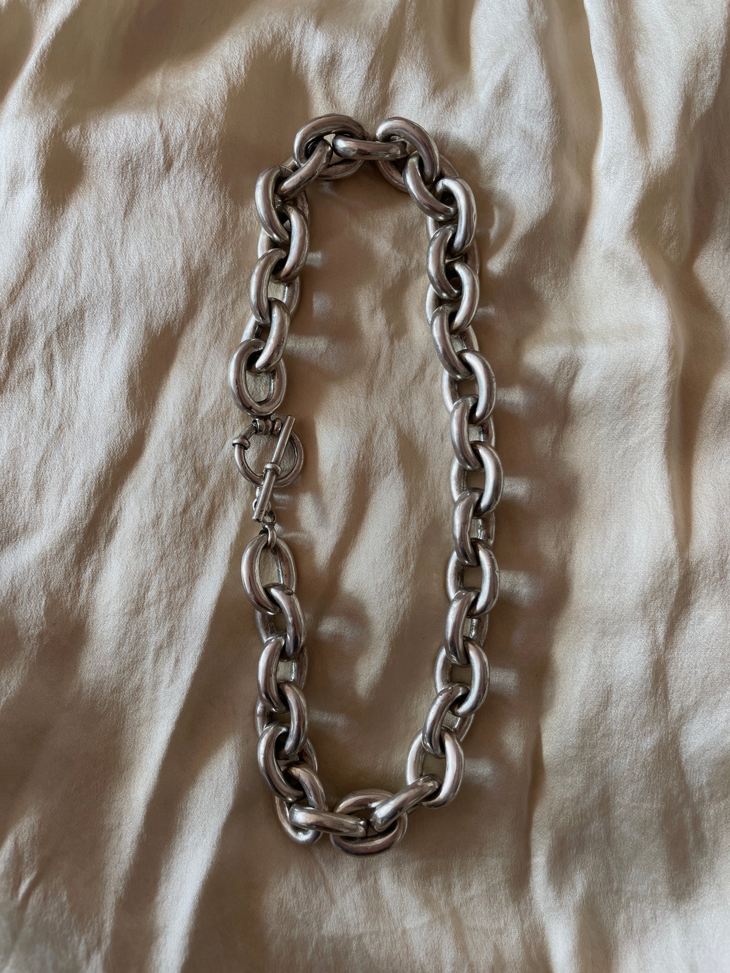 solid fat chain necklace