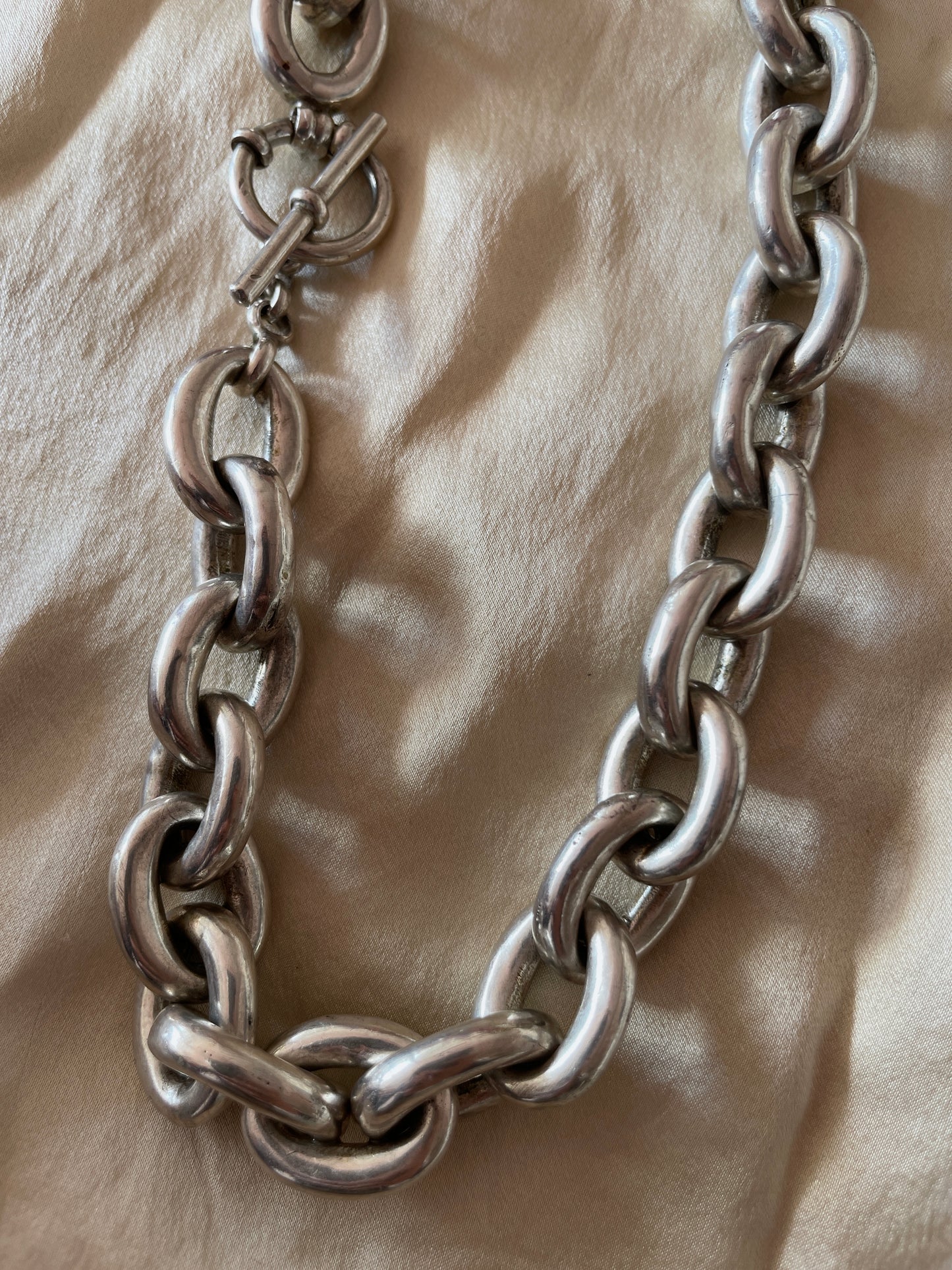 solid fat chain necklace