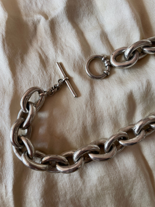 solid fat chain necklace