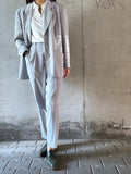 ice gray light 2pc suit