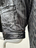 80s black leather jkt