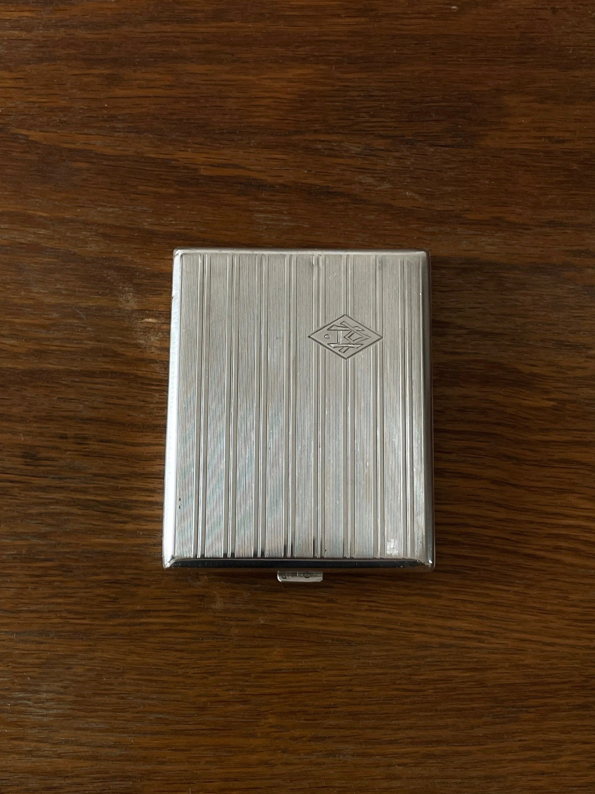 Antique silver cigarette case, Czechosklovakia 1920 – TOTO.CZ