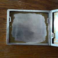 Antique silver cigarette case, Czechosklovakia 1920