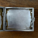 Antique silver cigarette case, Czechosklovakia 1920