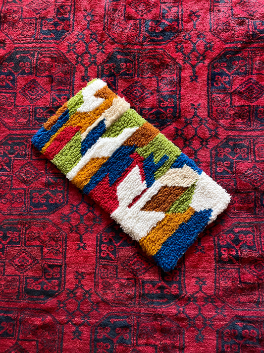 mid century modern pile rug