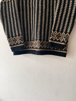 70’s Nordic sweater black