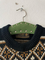 70’s Nordic sweater black