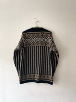 70’s Nordic sweater black