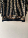 70’s Nordic sweater black