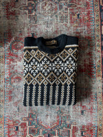 70’s Nordic sweater black
