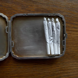 Antique silver cigarette case, Czechosklovakia 1920