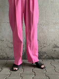 pink thick trouser