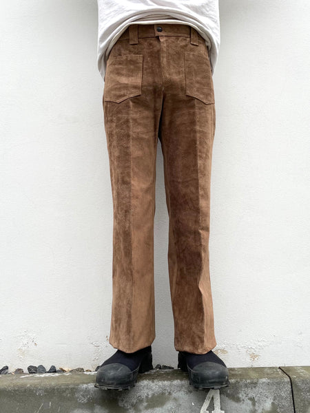 70s Leather suède trouser