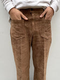 70s Leather suède trouser