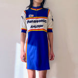 1984's sports dress, Panasonic rider shirt