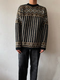 70’s Nordic sweater black