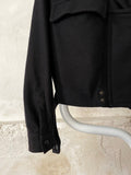 80s Italy wool cropped jacket