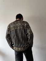 70’s Nordic sweater black