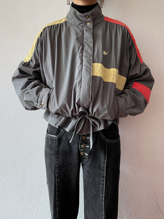 80's adidas nylon pile jacket