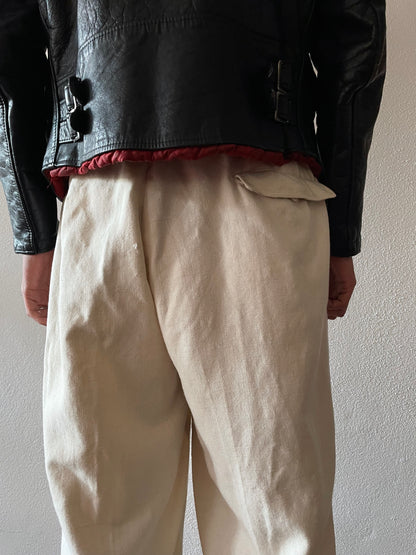 vintage wool wide trouser