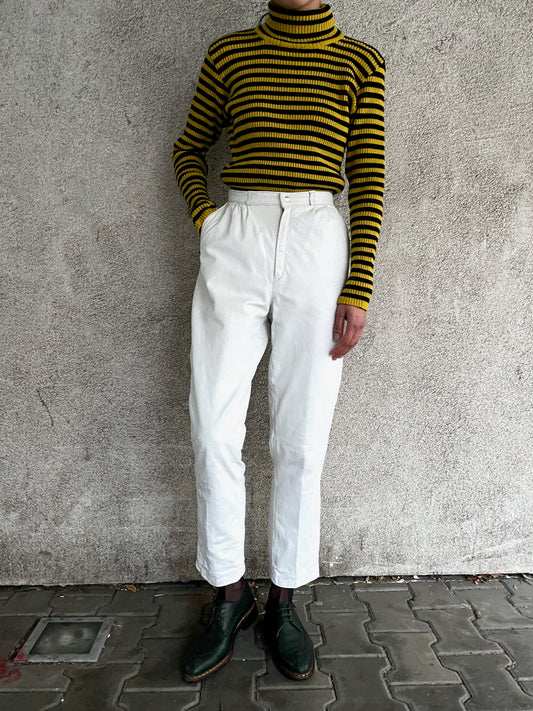 80's Germany leather trousers