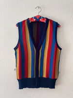 80s italy cotton knit vest