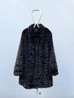 animal pattern fur jacket