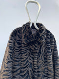 animal pattern fur jacket