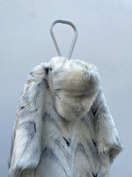 hooded fur coat made in England