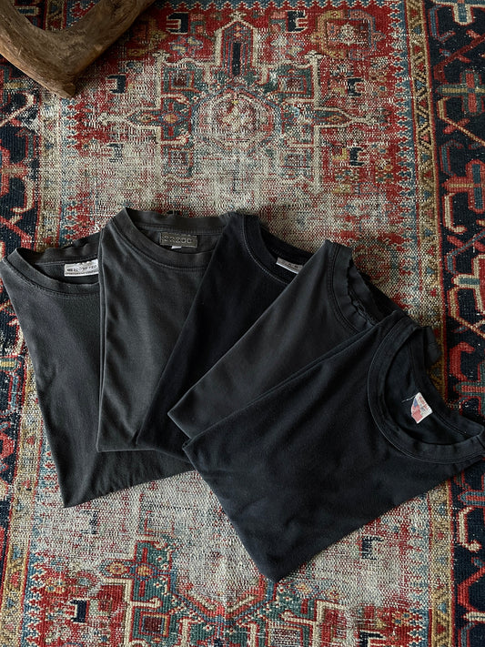 Old Black tee's 5p set.